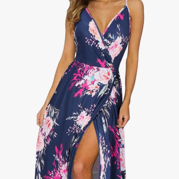 II ININ Dresses & Skirts - II ININ Maxi Summer Long Wrap V-Neck Floral Sundresses